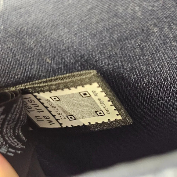 Ted Baker Felcon Floral Applique Envelope Pouch Navy Blue Clutch -No Wrist Strap - Picture 8 of 8